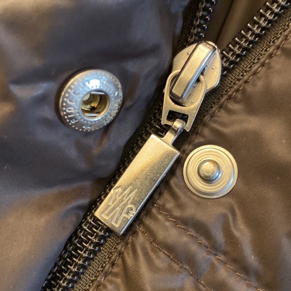 MONCLER | Dark Brown Down Filled Full length puffer winter coat women’s Small - Picture 8 of 11